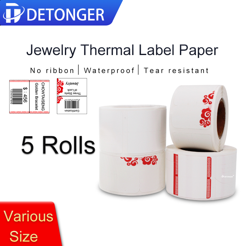 Sticker Label Template - DETONGER Termiczny papier do etykiet Jelwery